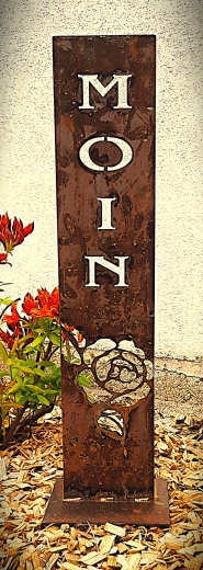 Schild klein, Moin Rosenkopf