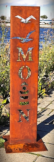 Moin I= Leuchtturm mit Möwen