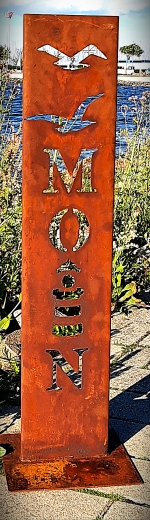 Moin I= Leuchtturm mit Möwen
