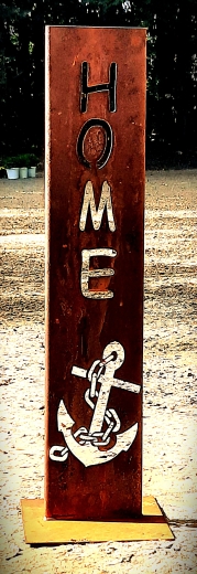 Schild Home Anker Kette