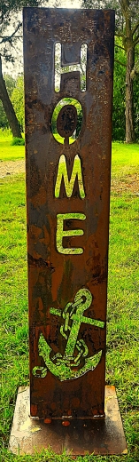 Schild Home Anker Kette