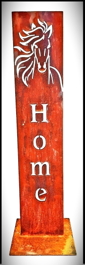 Schild Home Pferdekopf