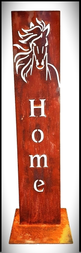 Schild Home Pferdekopf