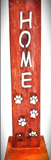 Schild Home Pfoten