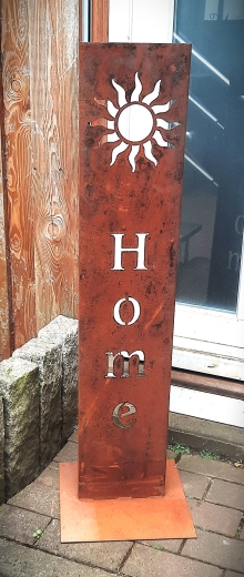 Schild Home Sonne