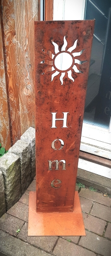 Schild Home Sonne