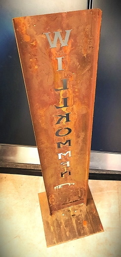 Schild Willkommen Trecker