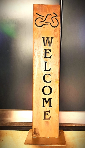 Schild Welcome Motorrad ( verspielt )
