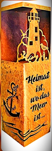 Heimat ist, wo dass Meer ist... Leuchtturm Anker