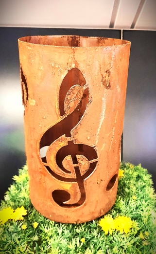Windlicht Noten / Notenschlüßel
