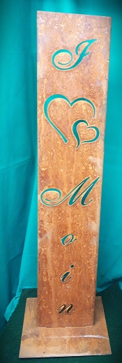 Schild I ( Herz) Love Moin