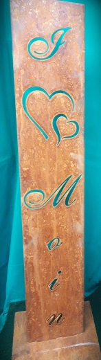 Schild I ( Herz) Love Moin