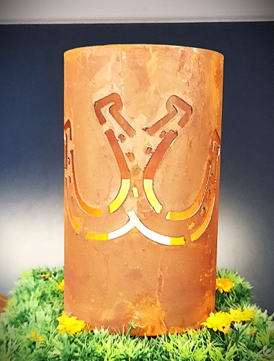 Windlicht Doppeltes Hufeisen