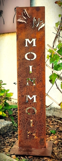 Schild Moin Moin Schmetterling 3D