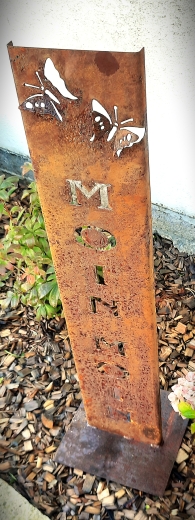 Schild Moin Moin Schmetterling 3D