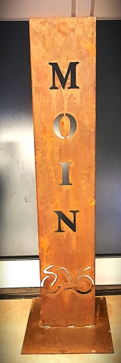 Schild Moin Motorrad ( verspielt )