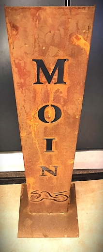 Schild Moin Motorrad ( verspielt )
