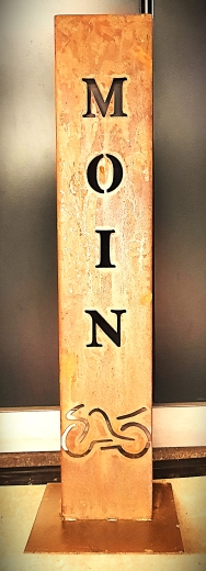 Schild Moin Motorrad ( verspielt )