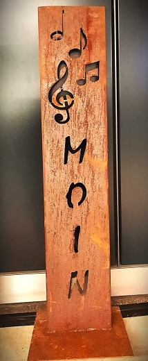 Schild Moin (verzerrt ) Note