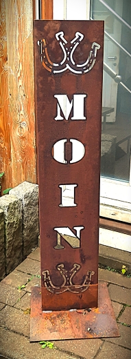Schild Moin Doppeltes Hufeisen