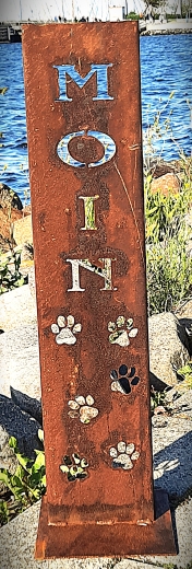 Schild Moin Pfoten ( unten )