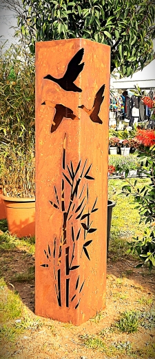 Säule Gräser Fluggänse