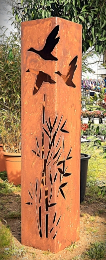 Säule Gräser Fluggänse