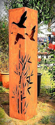 Säule Gräser Fluggänse