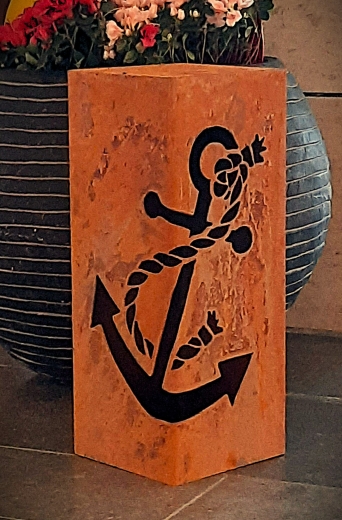 Säule klein, Anker Tau
