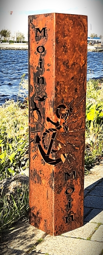 Säule Moin Moin Anker Tau- Sonnenstrahlen