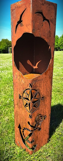 Anker Tau, Windrose, Möwen, Öffnung