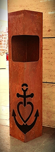 Säule Anker, Glaube, Liebe, Hoffnung ( Astra-Anker ) Öffnung