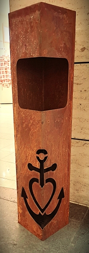Säule Anker, Glaube, Liebe, Hoffnung ( Astra-Anker ) Öffnung