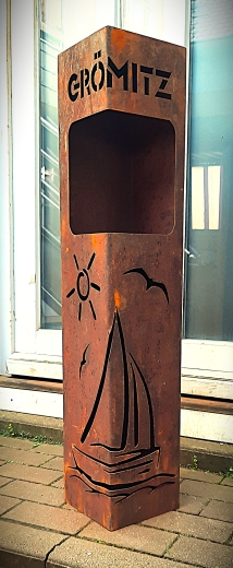 Säule Segelschiff, Sonne , Grömitz, Öffnung