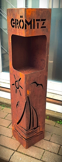 Säule Segelschiff, Sonne , Grömitz, Öffnung