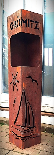 Säule Segelschiff, Sonne , Grömitz, Öffnung