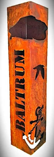 Säule, Insel- Baltrum, Anker Tau