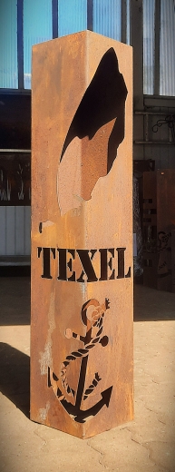 Säule, Insel- Texel, Anker Tau