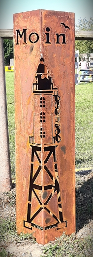 Säule Leuchtturm Overeversand