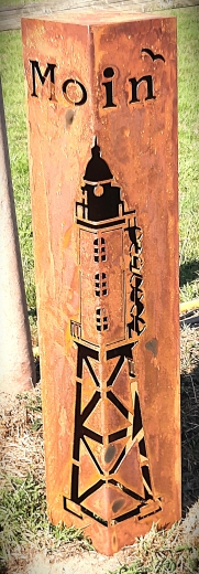 Säule Leuchtturm Overeversand