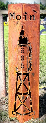 Säule Leuchtturm Overeversand