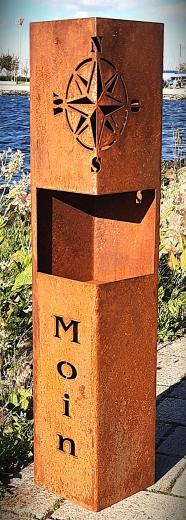 Säule Windrose, Moin, Öffnung