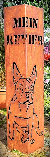 Säule Mein Revier Französische Bulldogge