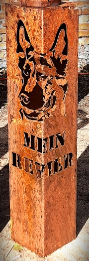 Säule Mein Revier Schäferhund