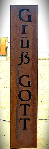 Säule Grüß Gott