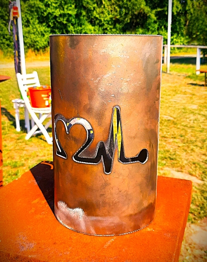 Windlicht Herzlinie Hufeisen