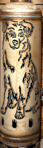 Feuerstelle Australian Shepherd Hund