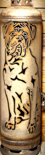 Feuerstelle Bordeux Dogge Hund