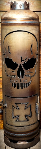 Feuerstelle V- Motor, Totenkopf, Live to ride, Ride to Live
