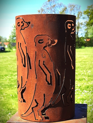 Windlicht Erdmännchen